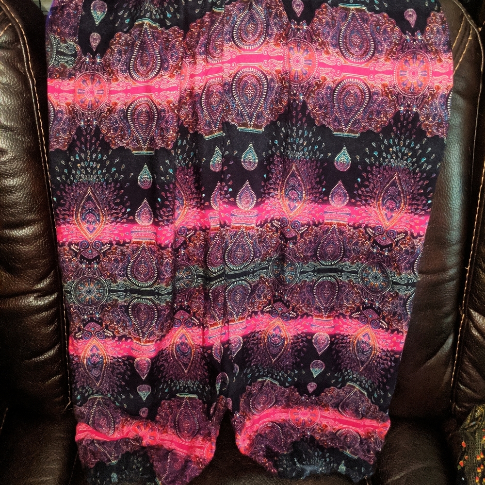 2/$40 Pink Boho Pants